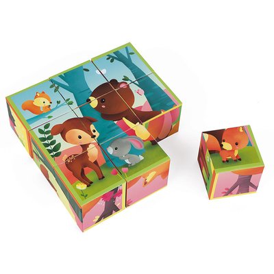 Kubkid - animaux de la forêt - 9 cubes